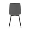 Jedálenská stolička - CARLA, Šedá zamatová látka – detail 7