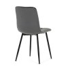 Jedálenská stolička - CARLA, Šedá zamatová látka – detail 8