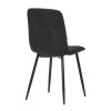 Jedálenská stolička - ELISA, Čierna látka – detail 7