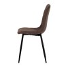 Jedálenská stolička - ELISA, Hnedá látka – detail 3