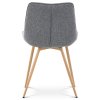 Jedálenská stolička - AMELIA, Šedá látka – detail 6