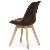 Jedálenská stolička - NINA, Hnedá látka – detail 3