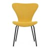 Jedálenská stolička - ALENA, Žltá látka – detail 1