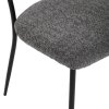 Jedálenská stolička - DANUTA, Sivá látka – detail 9