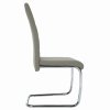 Jedálenská stolička - ABIRA, Sivá ekokoža – detail 7