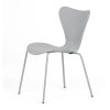 Jedálenská stolička - ANNA, Šedá plast – detail 2