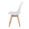 Jedálenská stolička - ELLA, Biela plast – detail 3