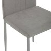 Jedálenská stolička - ANTHEA, Sivá látka – detail 4