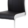 Jedálenská stolička - BIANCA, Čierna ekokoža – detail 3