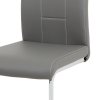 Jedálenská stolička - CARA, Šedá ekokoža – detail 5