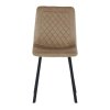 Jedálenská stolička - DALIA, Béžová zamatová látka – detail 1