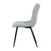 Jedálenská stolička - ERIS, Sivá látka – detail 3
