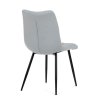 Jedálenská stolička - ERIS, Sivá látka – detail 7
