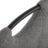 Jedálenská stolička - FAYE, Sivá látka – detail 10