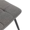 Jedálenská stolička - FAYE, Sivá látka – detail 12