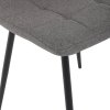 Jedálenská stolička - FAYE, Sivá látka – detail 14