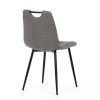 Jedálenská stolička - FAYE, Sivá látka – detail 7