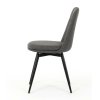 Jedálenská stolička - FRIDA, Sivá látka – detail 3