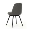 Jedálenská stolička - FRIDA, Sivá látka – detail 5