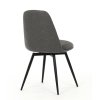 Jedálenská stolička - FRIDA, Sivá látka – detail 7