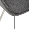 Jedálenská stolička - GALA, Sivá látka – detail 13
