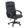 Kancelárske kreslo - SIEMO, Čierna ekokoža