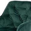 Jedálenská stolička - IRIS, Zelená zamatová látka – detail 7