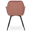 Jedálenská stolička - IRIS, Ružová zamatová látka – detail 4
