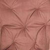 Jedálenská stolička - IRIS, Ružová zamatová látka – detail 8