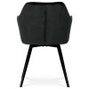 Jedálenská stolička - JANA, Čierna zamatová látka – detail 6