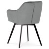 Jedálenská stolička - JANA, Šedá zamatová látka – detail 6