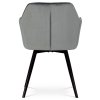 Jedálenská stolička - JANA, Šedá zamatová látka – detail 7