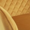 Jedálenská stolička - JANA, Žltá zamatová látka – detail 7