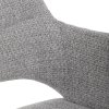 Jedálenská stolička - LARA, Sivá látka – detail 3