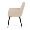 Jedálenská stolička - MAJA, Béžová látka – detail 3