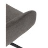 Jedálenská stolička - MIA, Sivá látka – detail 12