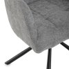 Jedálenská stolička - MILLA, Sivá látka – detail 10
