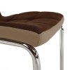 Jedálenská stolička - SALOMA, Hnedá látka / ekokoža – detail 8