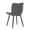 Jedálenská stolička - NALA, Sivá látka – detail 5