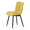 Jedálenská stolička - NALA, Žltá látka – detail 2