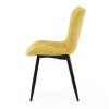 Jedálenská stolička - NALA, Žltá látka – detail 3