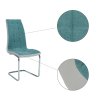 Jedálenská stolička - SALOMA, Mentolová látka / ekokoža – detail 4
