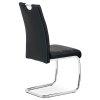 Jedálenská stolička - NIKA, Čierna ekokoža – detail 3