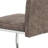 Jedálenská stolička - NYLA, Hnedá látka (imitácia kože) – detail 7