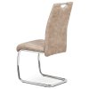 Jedálenská stolička - NYLA, Béžová látka (imitácia kože) – detail 6