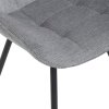 Jedálenská stolička - SAMARA, Sivá látka – detail 3