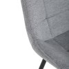 Jedálenská stolička - SAMARA, Sivá látka – detail 4