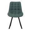 Jedálenská stolička - SARA, Zelená látka (imitácia kože) – detail 1
