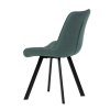 Jedálenská stolička - SARA, Zelená látka (imitácia kože) – detail 4