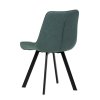 Jedálenská stolička - SARA, Zelená látka (imitácia kože) – detail 5
